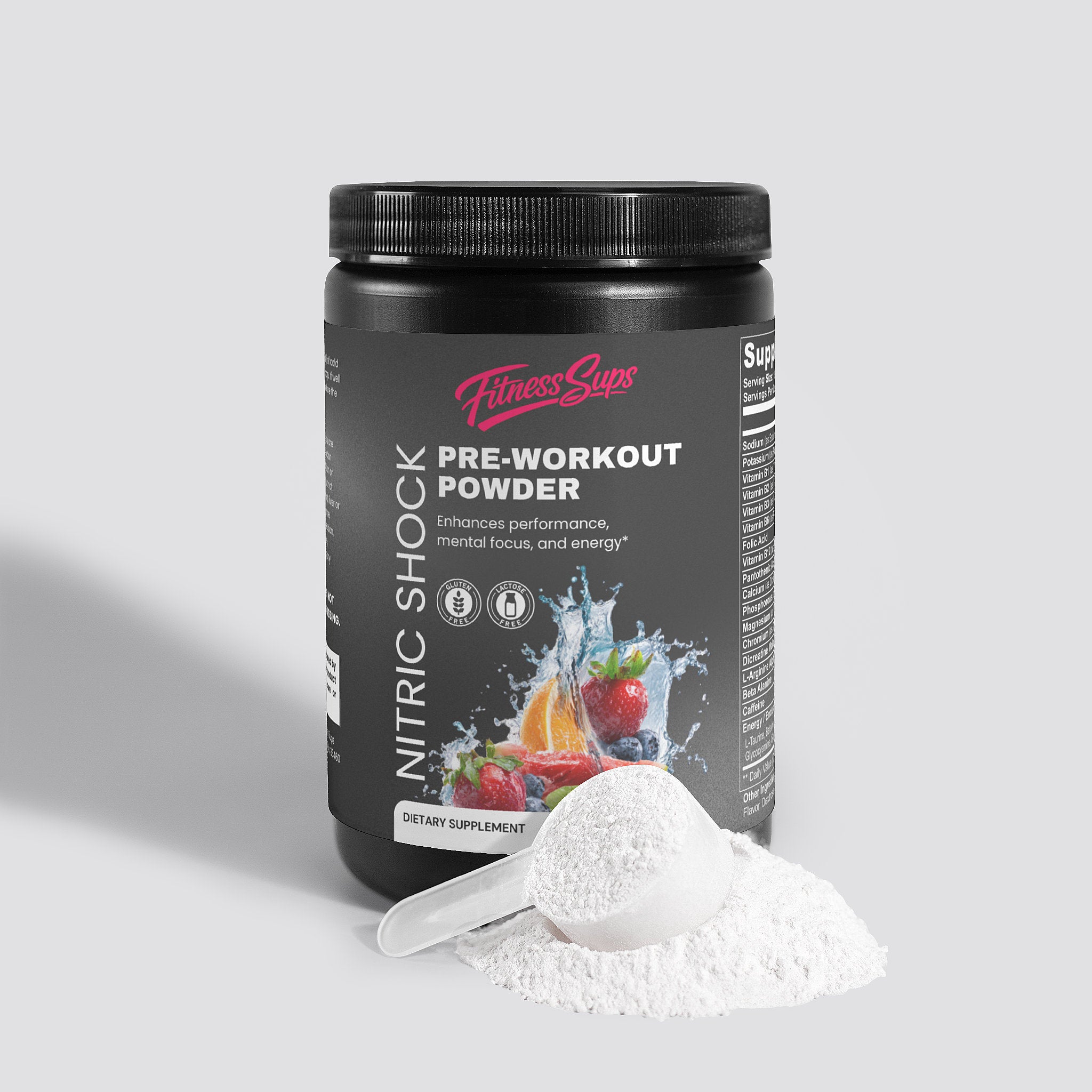 Nitric Shock Pre-Workout Powder (Fruit Punch)